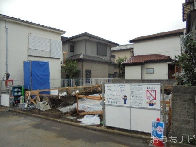 １１月１８日（土）くもり　西東京市富士町３丁目 新築一戸建て 基礎工事の様子 