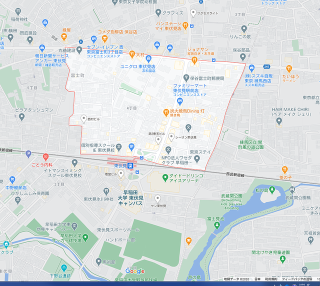 西東京市富士町4丁目周辺で30坪程度の『土地』を大至急で探しています