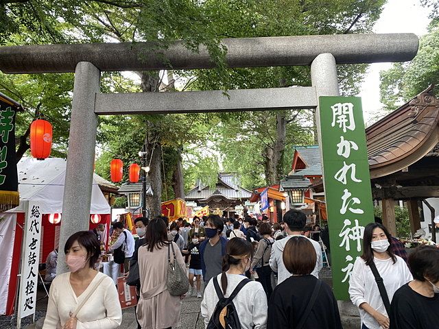 田無神社のお祭りの様子（2022.10.8）2