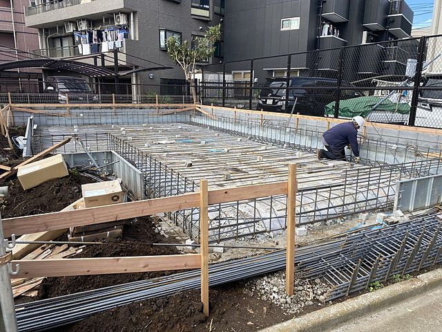 西東京市富士町4丁目新築一戸建ての基礎配筋（2022.10.8）5