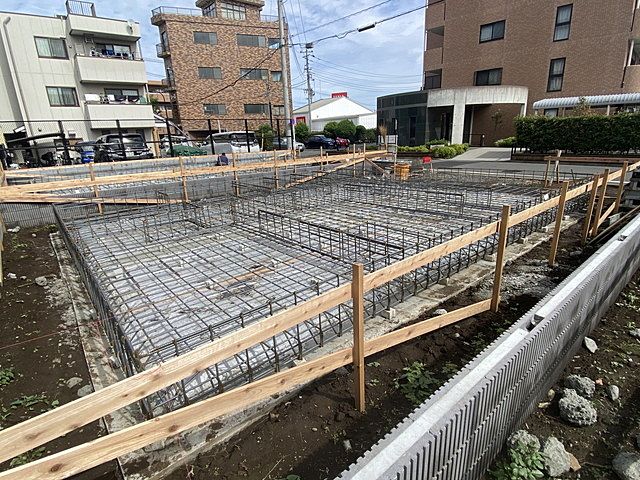 西東京市富士町4丁目新築一戸建ての基礎配筋（2022.10.8）1