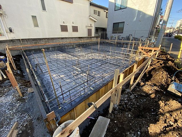 西東京市保谷町２丁目新築一戸建て基礎工事の配筋2（2022.12.12）スプラッシュ