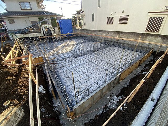 西東京市保谷町２丁目新築一戸建て基礎工事の配筋3（2022.12.12）スプラッシュ