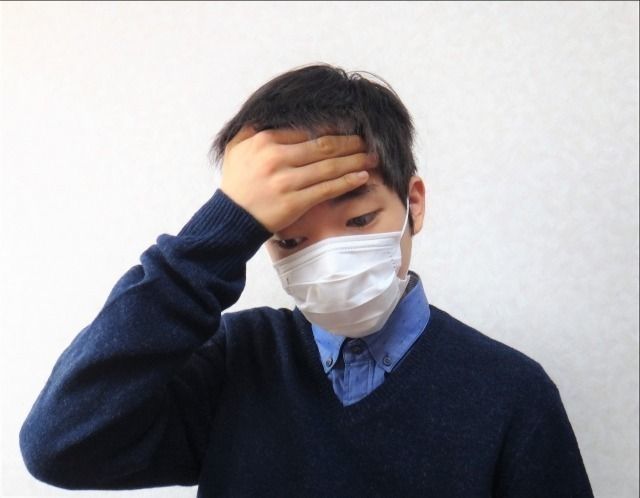 インフルエンザで発熱した中学生