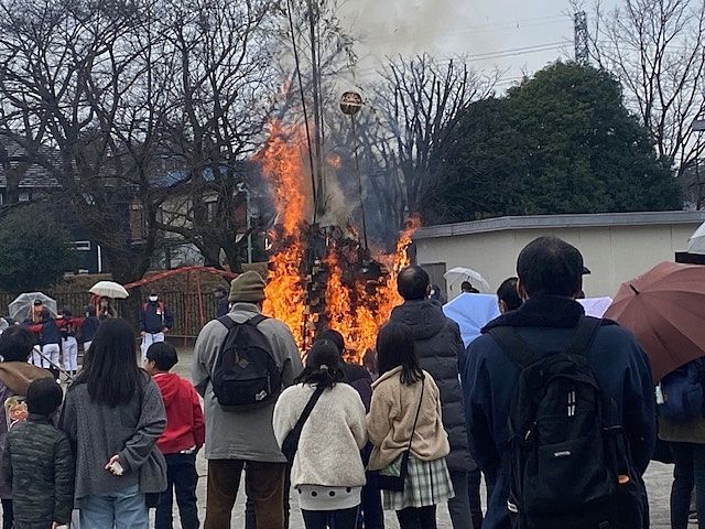 上向台どんど焼き 令和7年1月18日（土）