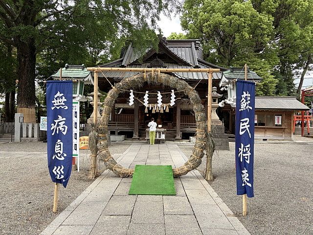 田無神社「夏越大祓の茅の輪設置」
