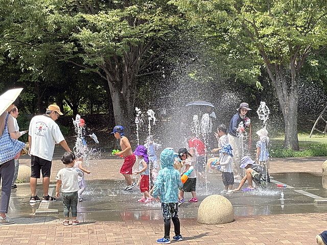 いこいの森公園においで～水遊びできるよ
